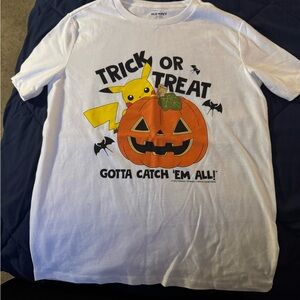 Old Navy White Halloween Pikachu Tee
